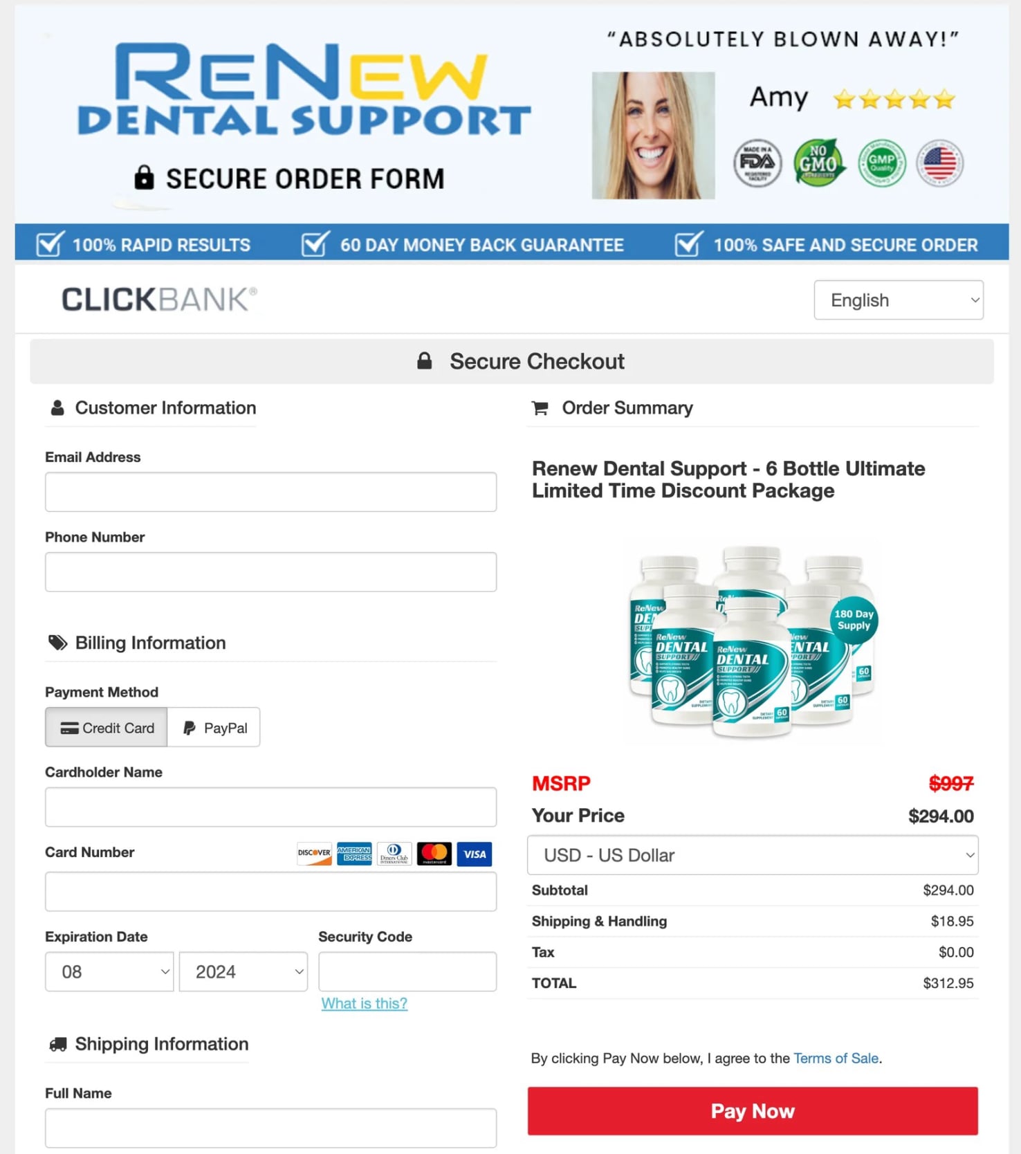 Renew Dental Support Checkout Discount